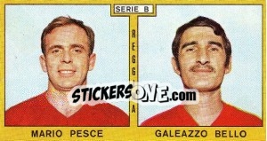 Sticker Pesce / Bello - Calciatori 1969-1970 n. 385 - Panini