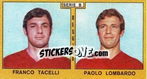 Sticker Tacelli / Lombardo - Calciatori 1969-1970 - Panini