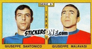 Figurina Santonico / Malavasi - Calciatori 1969-1970 - Panini