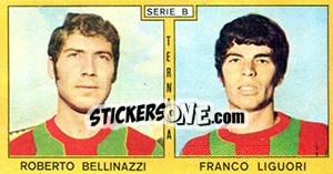 Sticker Bellinazzi / Liguori - Calciatori 1969-1970 n. 399 - Panini