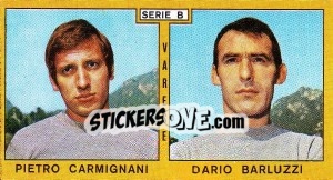 Cromo Carmignani / Barluzzi - Calciatori 1969-1970 - Panini