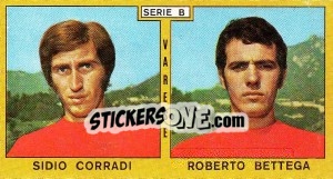 Sticker Corradi / Bettega - Calciatori 1969-1970 n. 405 - Panini
