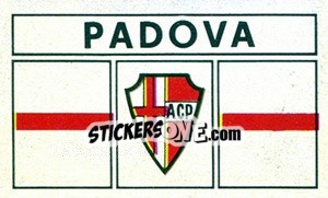 Sticker Scudetto Padova - Calciatori 1969-1970 - Panini