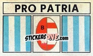 Sticker Scudetto Pro Patria - Calciatori 1969-1970 - Panini