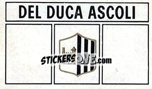 Sticker Scudetto Ascoli - Calciatori 1969-1970 - Panini