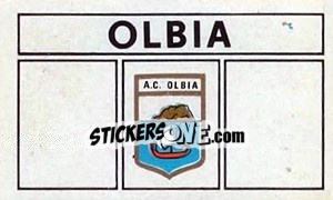 Sticker Scudetto Olbia - Calciatori 1969-1970 n. 434 - Panini