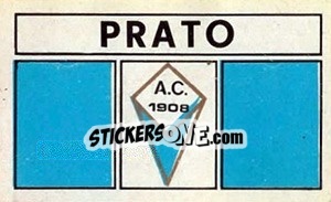 Sticker Scudetto Prato - Calciatori 1969-1970 - Panini