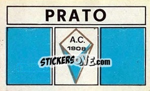 Figurina Scudetto Prato - Calciatori 1969-1970 - Panini