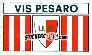 Sticker Scudetto Vis Pesaro - Calciatori 1969-1970 - Panini