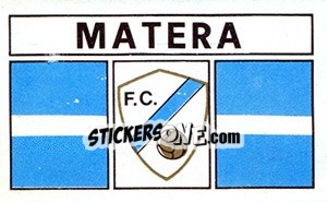 Sticker Scudetto Matera - Calciatori 1969-1970 - Panini