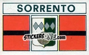 Sticker Scudetto Sorrento - Calciatori 1969-1970 - Panini