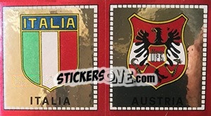 Cromo Scudetto Italia / Austria