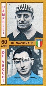 Sticker Campelli / De Vecchi - Calciatori 1969-1970 - Panini