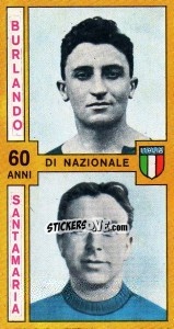 Sticker Burlando / Santamaria - Calciatori 1969-1970 - Panini