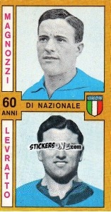 Sticker Magnozzi / Levratto - Calciatori 1969-1970 - Panini