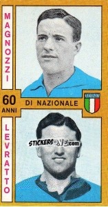Sticker Magnozzi / Levratto - Calciatori 1969-1970 n. 480 - Panini