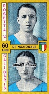 Sticker Rosetta / Caligaris - Calciatori 1969-1970 - Panini