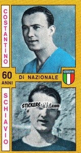 Sticker Costantino / Schiavio - Calciatori 1969-1970 n. 486 - Panini