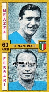 Sticker Meazza / Ferrari - Calciatori 1969-1970 n. 489 - Panini