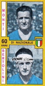 Sticker Monti / Bertolini - Calciatori 1969-1970 n. 491 - Panini