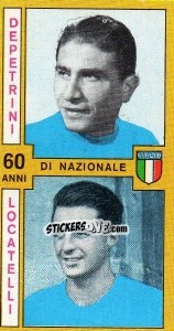 Sticker Depetrini / Locatelli - Calciatori 1969-1970 - Panini