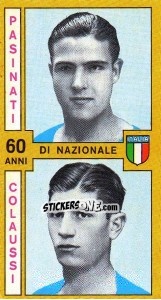 Sticker Pasinati / Colaussi - Calciatori 1969-1970 n. 497 - Panini