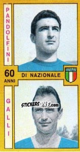 Sticker Pandolfini / Galli - Calciatori 1969-1970 - Panini