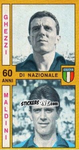 Figurina Ghezzi / Maldini - Calciatori 1969-1970 - Panini