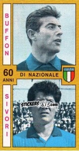 Sticker Buffon / Sivori - Calciatori 1969-1970 - Panini