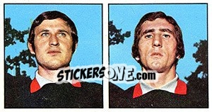 Sticker Pinotti / Cazzaniga - Calciatori 1970-1971 - Panini