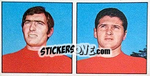 Sticker Traini / Mazzia - Calciatori 1970-1971 - Panini