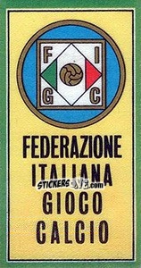 Sticker Scudetto Figc