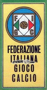 Sticker Scudetto Figc - Calciatori 1970-1971 n. 1 - Panini