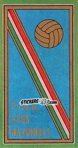Sticker Scudetto Figc Lega Nazionale - Calciatori 1970-1971 n. 2 - Panini