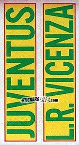 Sticker Juventus / L.R. Vicenza - Calciatori 1970-1971 - Panini