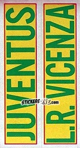 Sticker Juventus / L.R. Vicenza - Calciatori 1970-1971 n. 326 - Panini