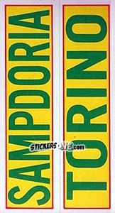 Sticker Sampdoria / Torino - Calciatori 1970-1971 - Panini
