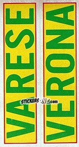 Sticker Varese / Verona - Calciatori 1970-1971 - Panini