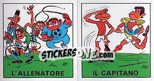 Sticker L'Allenatore / Il Capitano - Calciatori 1970-1971 n. 332 - Panini