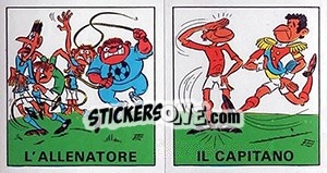 Figurina L'Allenatore / Il Capitano - Calciatori 1970-1971 - Panini