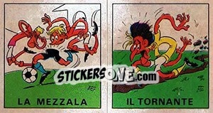 Sticker La Mezzala / Il Tornante - Calciatori 1970-1971 - Panini