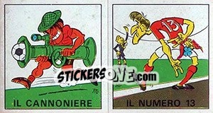 Sticker Il Cannoniere / Il Numero 13 - Calciatori 1970-1971 - Panini