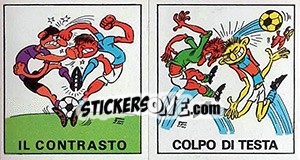 Figurina Colpo Di Testa / Il Contrasto - Calciatori 1970-1971 - Panini