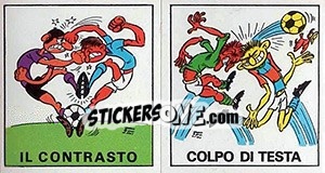 Sticker Colpo Di Testa / Il Contrasto - Calciatori 1970-1971 n. 342 - Panini