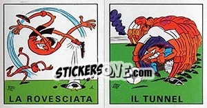 Sticker La Rovesciata / Il Tunnel - Calciatori 1970-1971 n. 343 - Panini