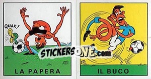 Sticker La Papera / Il Buco - Calciatori 1970-1971 n. 344 - Panini