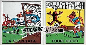 Sticker La Stangata / Fuori Gioco - Calciatori 1970-1971 n. 345 - Panini