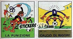 Sticker La Punizione / Calcio Di Rigore - Calciatori 1970-1971 n. 353 - Panini