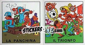 Sticker La Panchina / Il Trionfo - Calciatori 1970-1971 n. 358 - Panini