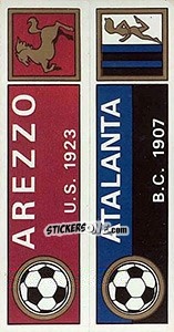 Sticker Scudetto Arezzo / Atalanta - Calciatori 1970-1971 - Panini